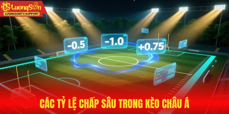 Các tỷ lệ chấp sâu khi soi kèo bóng đá châu Á